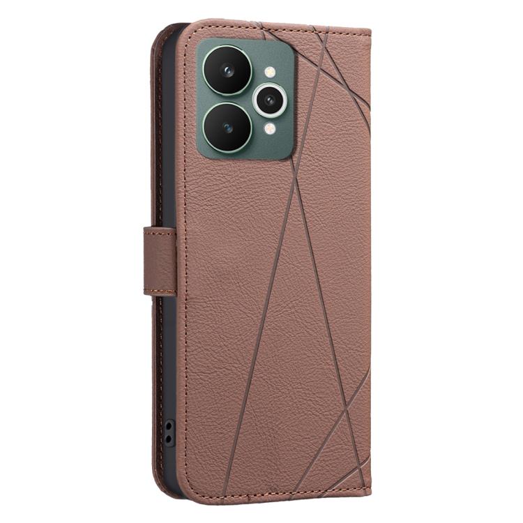 Geometric Pattern RFID Leather Phone Case