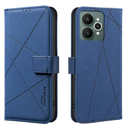Geometric Pattern RFID Leather Phone Case, For Realme 16T 5G, For Realme 16 5G, For Realme 16 Pro+ 5G, For Realme 16 Pro 5G, For Realme 15 Pro 5G, For Realme 15 5G, For Realme C71 4G Global, For Realme 14x 5G, For Realme C75 4G, For Realme 12 5G Global...
