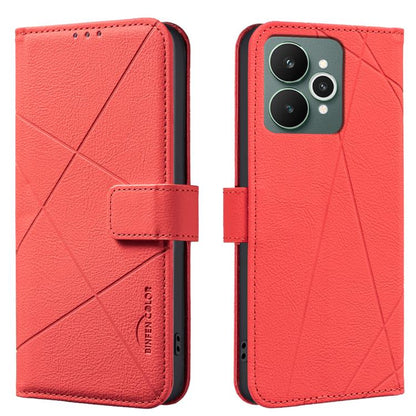 Geometric Pattern RFID Leather Phone Case