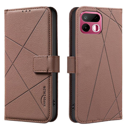 Geometric Pattern RFID Leather Phone Case, For Realme 16T 5G, For Realme 16 5G, For Realme 16 Pro+ 5G, For Realme 16 Pro 5G, For Realme 15 Pro 5G, For Realme 15 5G, For Realme C71 4G Global, For Realme 14x 5G, For Realme C75 4G, For Realme 12 5G Global...