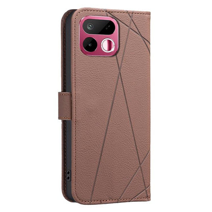 Geometric Pattern RFID Leather Phone Case, For Realme 16T 5G, For Realme 16 5G, For Realme 16 Pro+ 5G, For Realme 16 Pro 5G, For Realme 15 Pro 5G, For Realme 15 5G, For Realme C71 4G Global, For Realme 14x 5G, For Realme C75 4G, For Realme 12 5G Global...