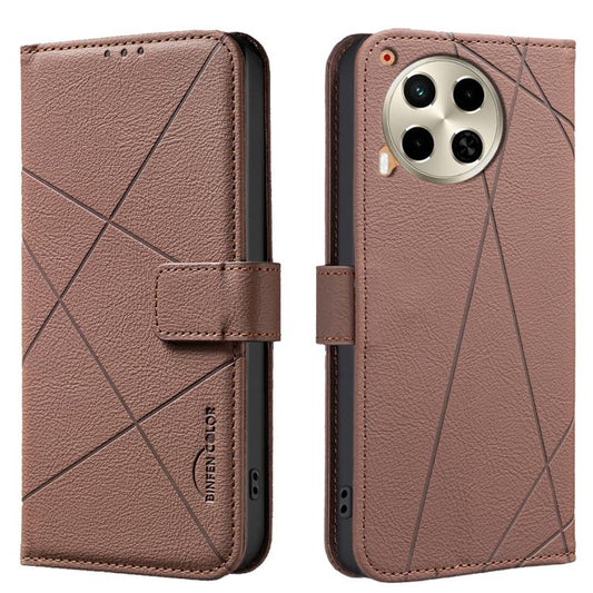 Geometric Pattern RFID Leather Phone Case, For Tecno Camon 30 4G / 30 5G, For Tecno Spark 20 Pro+, For Tecno Spark 20 Pro, For Tecno Spark GO 2024 / 20C / Pop 8, For Tecno Spark 20