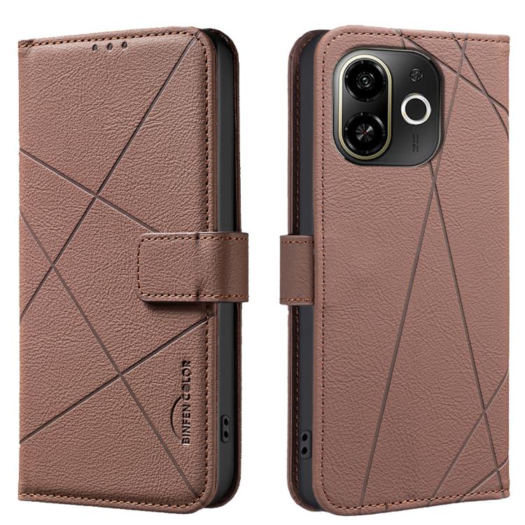Geometric Pattern RFID Leather Phone Case, For Tecno Spark 50 5G, For Tecno Pova Curve 2 5G, For Tecno Spark 50 4G, For Tecno Camon 50 Pro 4G, For Tecno Camon 50 4G, For Tecno Spark Go 3, For Tecno Pova 7 Pro 5G, For Tecno Spark 40 Pro 4G              ...