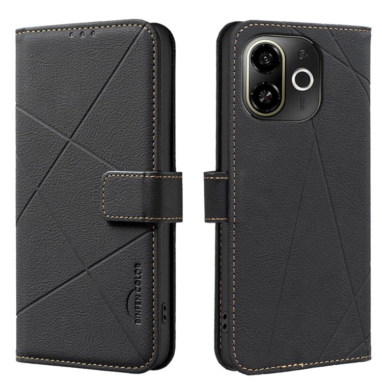 Geometric Pattern RFID Leather Phone Case, For Tecno Spark 50 5G, For Tecno Pova Curve 2 5G, For Tecno Spark 50 4G, For Tecno Camon 50 Pro 4G, For Tecno Camon 50 4G, For Tecno Spark Go 3, For Tecno Pova 7 Pro 5G, For Tecno Spark 40 Pro 4G              ...