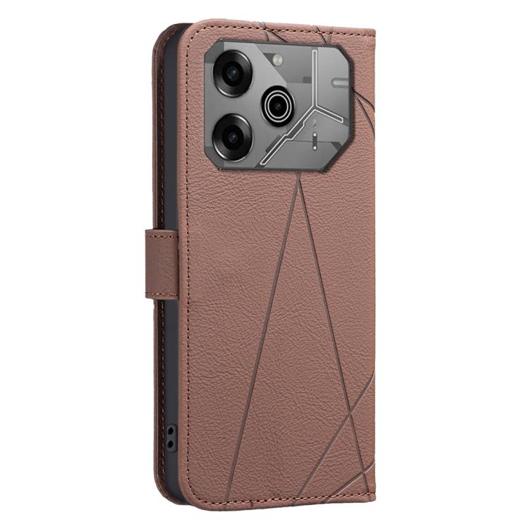 Geometric Pattern RFID Leather Phone Case, For Tecno Pova 6 / Pova 6 Pro 5G, For Tecno Camon 30 4G / 30 5G, For Tecno Spark 20 Pro+, For Tecno Spark 20 Pro, For Tecno Spark GO 2024 / 20C / Pop 8, For Tecno Spark 20