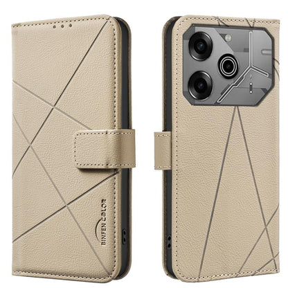 Geometric Pattern RFID Leather Phone Case, For Tecno Spark 50 5G, For Tecno Pova Curve 2 5G, For Tecno Spark 50 4G, For Tecno Camon 50 Pro 4G, For Tecno Camon 50 4G, For Tecno Spark Go 3, For Tecno Pova 7 Pro 5G, For Tecno Spark 40 Pro 4G              ...