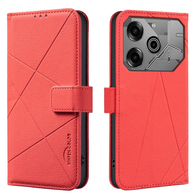 Geometric Pattern RFID Leather Phone Case, For Tecno Spark 50 5G, For Tecno Pova Curve 2 5G, For Tecno Spark 50 4G, For Tecno Camon 50 Pro 4G, For Tecno Camon 50 4G, For Tecno Spark Go 3, For Tecno Pova 7 Pro 5G, For Tecno Spark 40 Pro 4G              ...