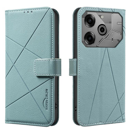 Geometric Pattern RFID Leather Phone Case, For Tecno Spark 50 5G, For Tecno Pova Curve 2 5G, For Tecno Spark 50 4G, For Tecno Camon 50 Pro 4G, For Tecno Camon 50 4G, For Tecno Spark Go 3, For Tecno Pova 7 Pro 5G, For Tecno Spark 40 Pro 4G              ...