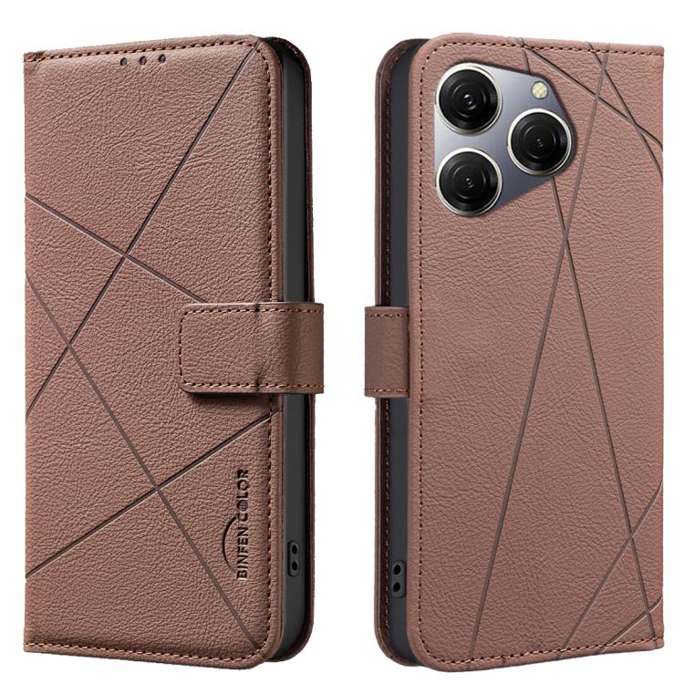 Geometric Pattern RFID Leather Phone Case, For Tecno Camon 30 4G / 30 5G, For Tecno Spark 20 Pro+, For Tecno Spark 20 Pro, For Tecno Spark GO 2024 / 20C / Pop 8, For Tecno Spark 20