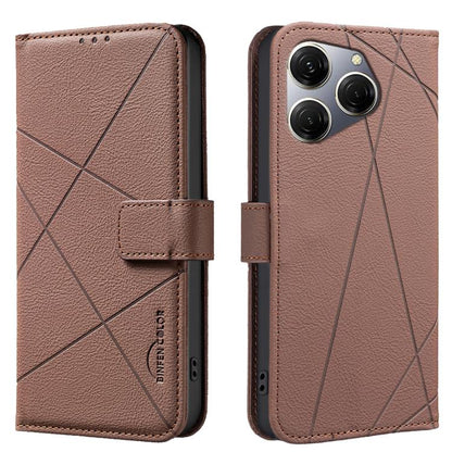 Geometric Pattern RFID Leather Phone Case, For Tecno Camon 30 4G / 30 5G, For Tecno Spark 20 Pro+, For Tecno Spark 20 Pro, For Tecno Spark GO 2024 / 20C / Pop 8, For Tecno Spark 20