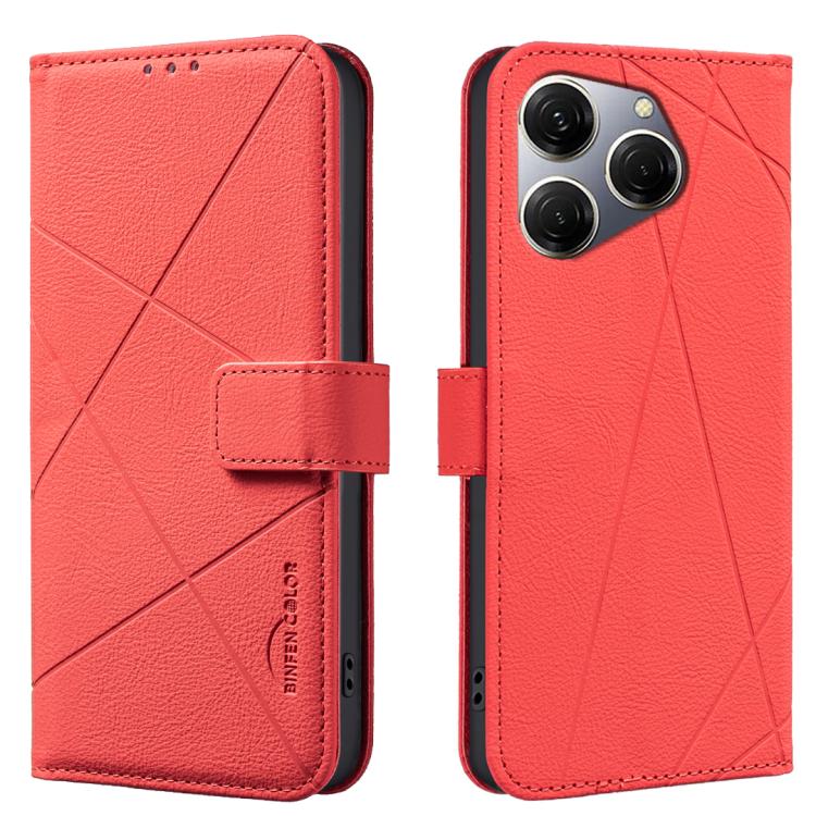 Geometric Pattern RFID Leather Phone Case, For Tecno Camon 30 4G / 30 5G, For Tecno Spark 20 Pro+, For Tecno Spark 20 Pro, For Tecno Spark GO 2024 / 20C / Pop 8, For Tecno Spark 20