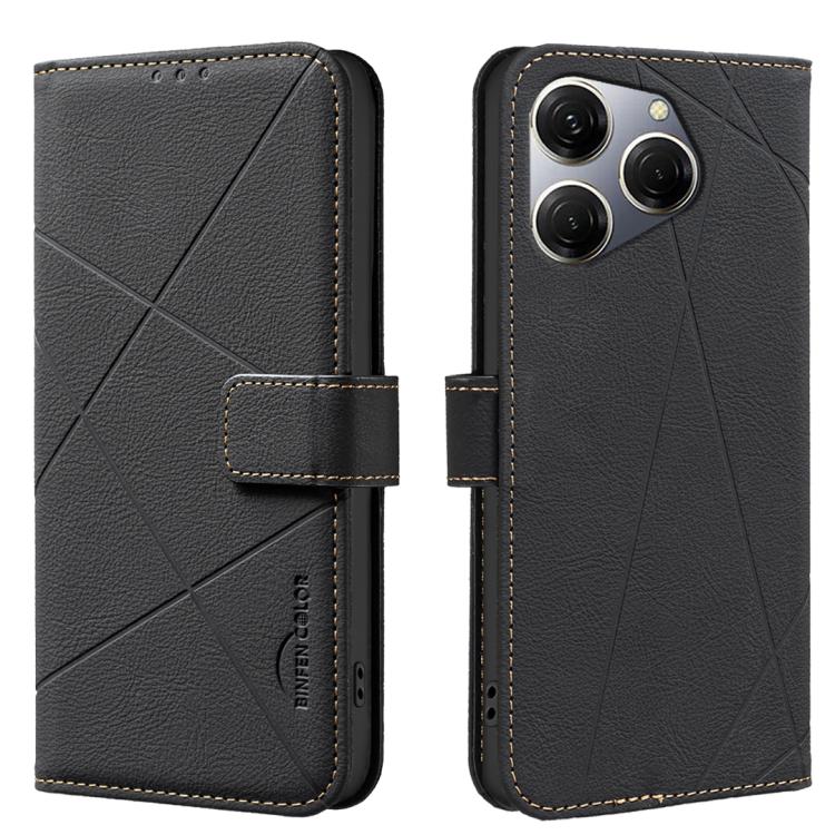 Geometric Pattern RFID Leather Phone Case, For Tecno Camon 30 4G / 30 5G, For Tecno Spark 20 Pro+, For Tecno Spark 20 Pro, For Tecno Spark GO 2024 / 20C / Pop 8, For Tecno Spark 20