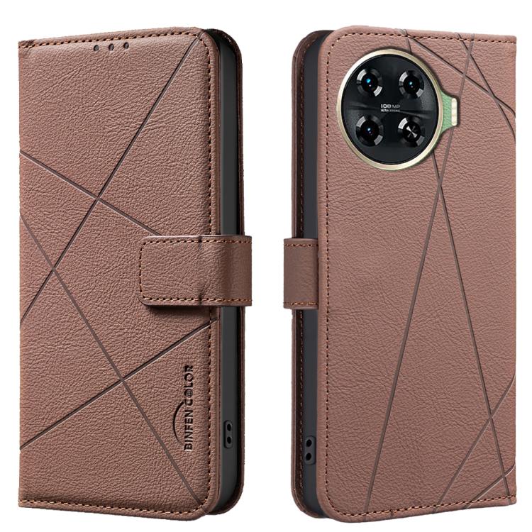Geometric Pattern RFID Leather Phone Case, For Tecno Camon 30 4G / 30 5G, For Tecno Spark 20 Pro+, For Tecno Spark 20 Pro, For Tecno Spark GO 2024 / 20C / Pop 8, For Tecno Spark 20