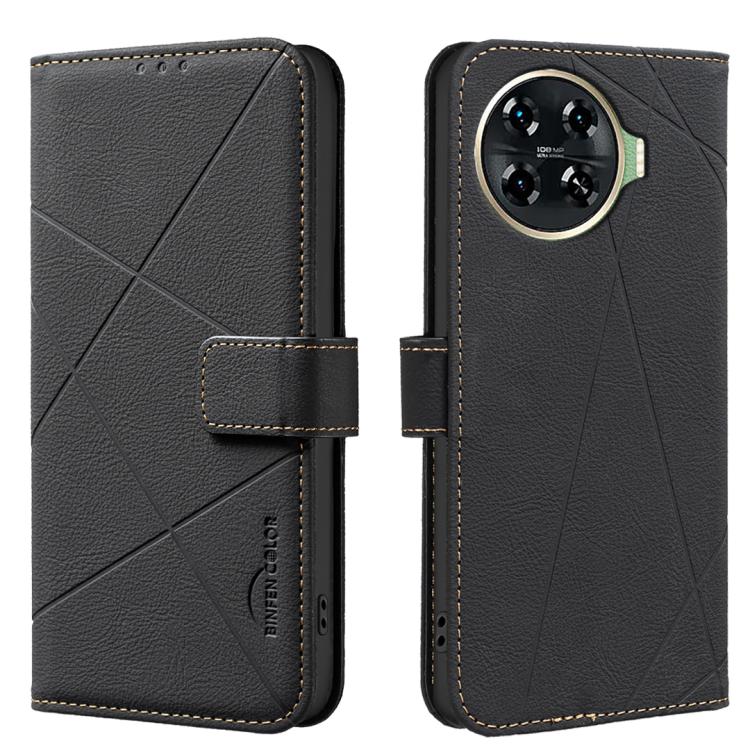 Geometric Pattern RFID Leather Phone Case, For Tecno Camon 30 4G / 30 5G, For Tecno Spark 20 Pro+, For Tecno Spark 20 Pro, For Tecno Spark GO 2024 / 20C / Pop 8, For Tecno Spark 20