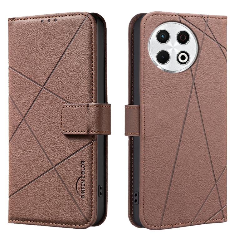 Geometric Pattern RFID Leather Phone Case, For Tecno Spark 50 5G, For Tecno Pova Curve 2 5G, For Tecno Spark 50 4G, For Tecno Camon 50 Pro 4G, For Tecno Camon 50 4G, For Tecno Spark Go 3, For Tecno Pova 7 Pro 5G, For Tecno Spark 40 Pro 4G              ...