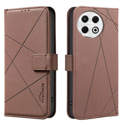 Geometric Pattern RFID Leather Phone Case, For Tecno Spark 50 5G, For Tecno Pova Curve 2 5G, For Tecno Spark 50 4G, For Tecno Camon 50 Pro 4G, For Tecno Camon 50 4G, For Tecno Spark Go 3, For Tecno Pova 7 Pro 5G, For Tecno Spark 40 Pro 4G              ...