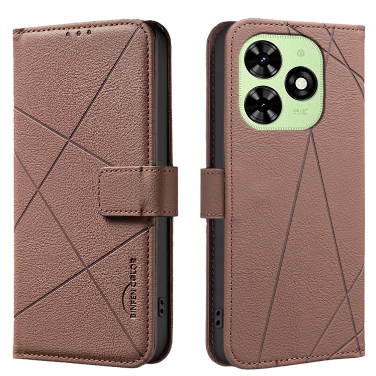 Geometric Pattern RFID Leather Phone Case, For Tecno Camon 30 4G / 30 5G, For Tecno Spark 20 Pro+, For Tecno Spark 20 Pro, For Tecno Spark GO 2024 / 20C / Pop 8, For Tecno Spark 20