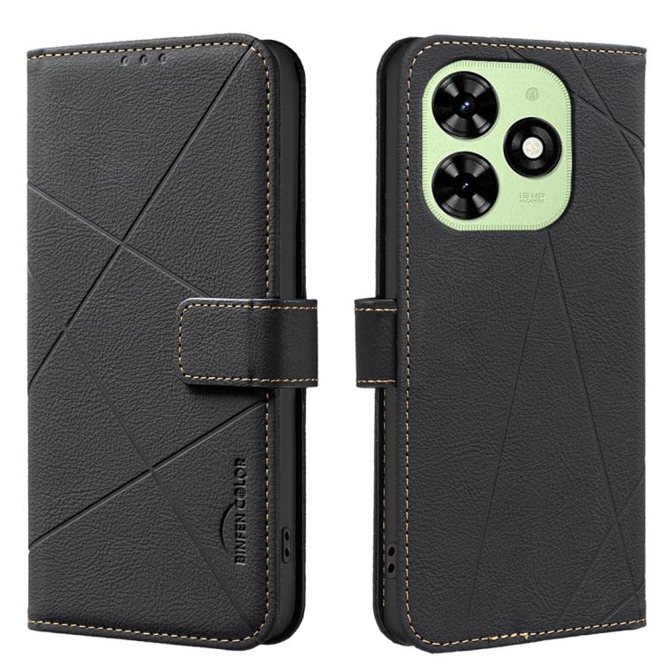Geometric Pattern RFID Leather Phone Case, For Tecno Camon 30 4G / 30 5G, For Tecno Spark 20 Pro+, For Tecno Spark 20 Pro, For Tecno Spark GO 2024 / 20C / Pop 8, For Tecno Spark 20