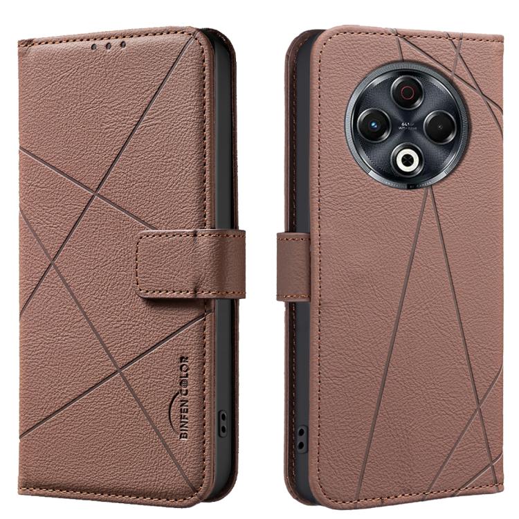 Geometric Pattern RFID Leather Phone Case, For Tecno Spark 50 5G, For Tecno Pova Curve 2 5G, For Tecno Spark 50 4G, For Tecno Camon 50 Pro 4G, For Tecno Camon 50 4G, For Tecno Spark Go 3, For Tecno Pova 7 Pro 5G, For Tecno Spark 40 Pro 4G              ...