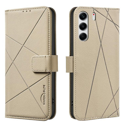 Geometric Pattern RFID Leather Phone Case, For Tecno Spark 50 5G, For Tecno Pova Curve 2 5G, For Tecno Spark 50 4G, For Tecno Camon 50 Pro 4G, For Tecno Camon 50 4G, For Tecno Spark Go 3, For Tecno Pova 7 Pro 5G, For Tecno Spark 40 Pro 4G              ...