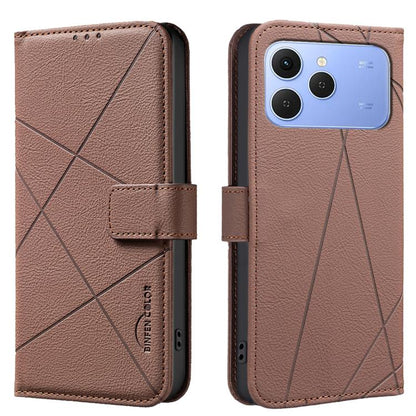 Geometric Pattern RFID Leather Phone Case, For Tecno Spark 50 5G, For Tecno Pova Curve 2 5G, For Tecno Spark 50 4G, For Tecno Camon 50 Pro 4G, For Tecno Camon 50 4G, For Tecno Spark Go 3, For Tecno Pova 7 Pro 5G, For Tecno Spark 40 Pro 4G              ...