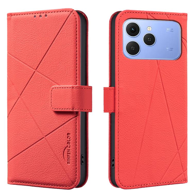 Geometric Pattern RFID Leather Phone Case, For Tecno Spark 50 5G, For Tecno Pova Curve 2 5G, For Tecno Spark 50 4G, For Tecno Camon 50 Pro 4G, For Tecno Camon 50 4G, For Tecno Spark Go 3, For Tecno Pova 7 Pro 5G, For Tecno Spark 40 Pro 4G              ...
