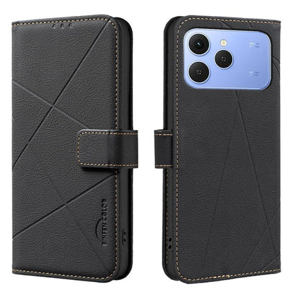 Geometric Pattern RFID Leather Phone Case, For Tecno Spark 50 5G, For Tecno Pova Curve 2 5G, For Tecno Spark 50 4G, For Tecno Camon 50 Pro 4G, For Tecno Camon 50 4G, For Tecno Spark Go 3, For Tecno Pova 7 Pro 5G, For Tecno Spark 40 Pro 4G              ...