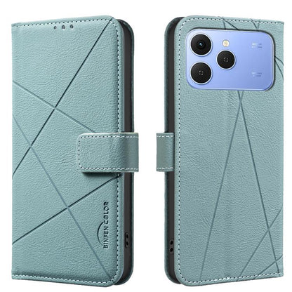 Geometric Pattern RFID Leather Phone Case, For Tecno Spark 50 5G, For Tecno Pova Curve 2 5G, For Tecno Spark 50 4G, For Tecno Camon 50 Pro 4G, For Tecno Camon 50 4G, For Tecno Spark Go 3, For Tecno Pova 7 Pro 5G, For Tecno Spark 40 Pro 4G              ...