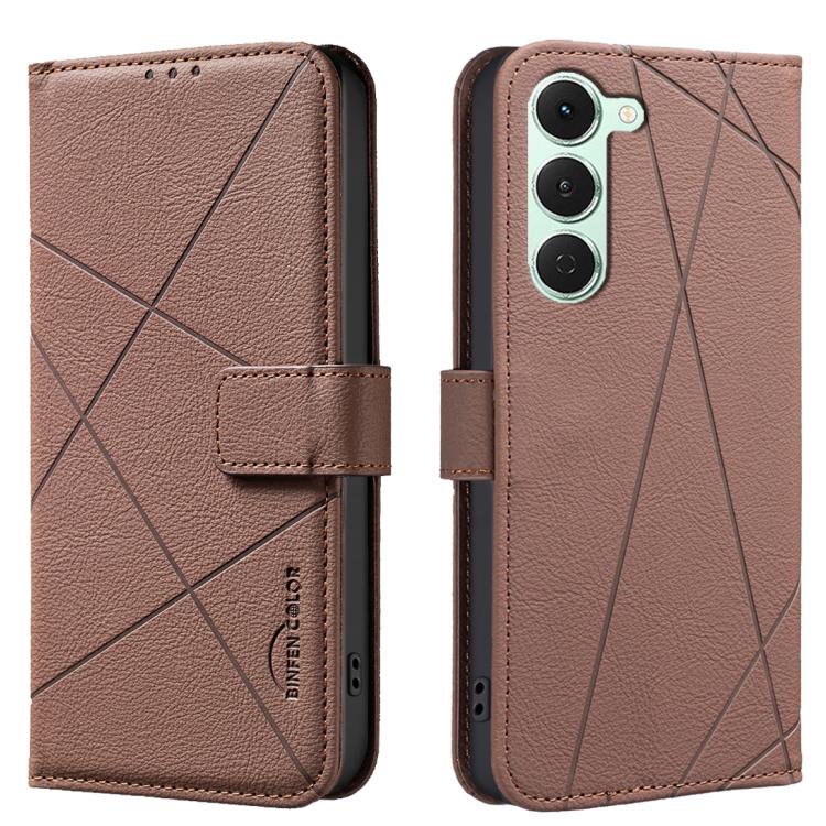 Geometric Pattern RFID Leather Phone Case, For Tecno Spark 50 5G, For Tecno Pova Curve 2 5G, For Tecno Spark 50 4G, For Tecno Camon 50 Pro 4G, For Tecno Camon 50 4G, For Tecno Spark Go 3, For Tecno Pova 7 Pro 5G, For Tecno Spark 40 Pro 4G              ...