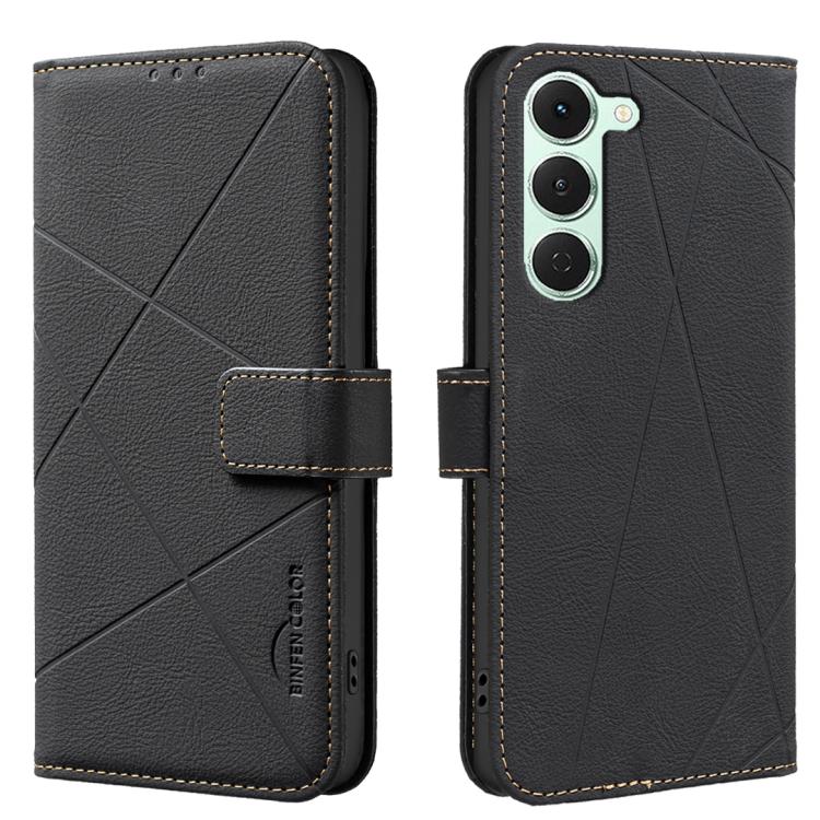 Geometric Pattern RFID Leather Phone Case, For Tecno Spark 50 5G, For Tecno Pova Curve 2 5G, For Tecno Spark 50 4G, For Tecno Camon 50 Pro 4G, For Tecno Camon 50 4G, For Tecno Spark Go 3, For Tecno Pova 7 Pro 5G, For Tecno Spark 40 Pro 4G              ...