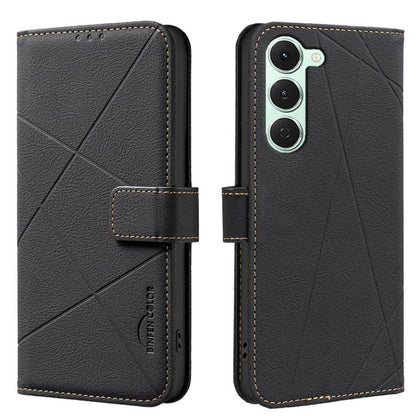 Geometric Pattern RFID Leather Phone Case, For Tecno Spark 50 5G, For Tecno Pova Curve 2 5G, For Tecno Spark 50 4G, For Tecno Camon 50 Pro 4G, For Tecno Camon 50 4G, For Tecno Spark Go 3, For Tecno Pova 7 Pro 5G, For Tecno Spark 40 Pro 4G              ...