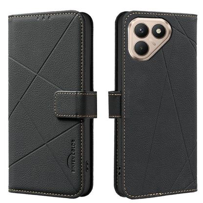 Geometric Pattern RFID Leather Phone Case, For Tecno Spark 50 5G, For Tecno Pova Curve 2 5G, For Tecno Spark 50 4G, For Tecno Camon 50 Pro 4G, For Tecno Camon 50 4G, For Tecno Spark Go 3, For Tecno Pova 7 Pro 5G, For Tecno Spark 40 Pro 4G              ...