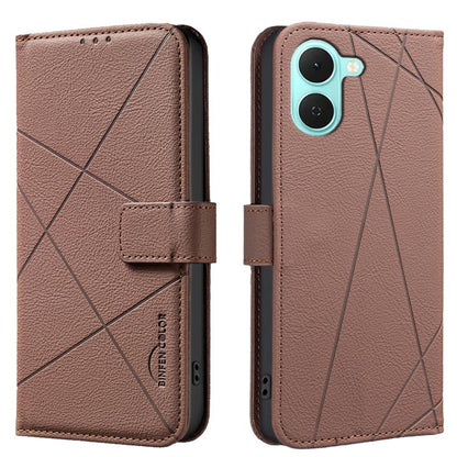 Geometric Pattern RFID Leather Phone Case, For Tecno Spark 50 5G, For Tecno Pova Curve 2 5G, For Tecno Spark 50 4G, For Tecno Camon 50 Pro 4G, For Tecno Camon 50 4G, For Tecno Spark Go 3, For Tecno Pova 7 Pro 5G, For Tecno Spark 40 Pro 4G              ...
