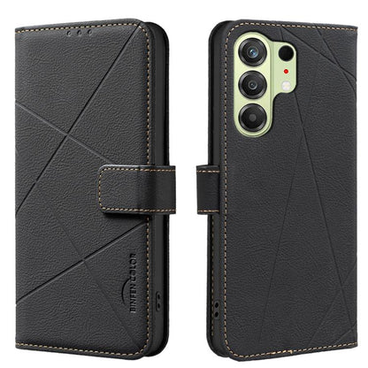 Geometric Pattern RFID Leather Phone Case, For Tecno Spark 50 5G, For Tecno Pova Curve 2 5G, For Tecno Spark 50 4G, For Tecno Camon 50 Pro 4G, For Tecno Camon 50 4G, For Tecno Spark Go 3, For Tecno Pova 7 Pro 5G, For Tecno Spark 40 Pro 4G              ...