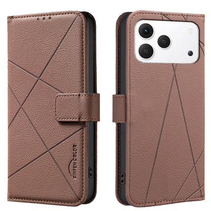 Geometric Pattern RFID Leather Phone Case, For Tecno Spark 50 5G, For Tecno Pova Curve 2 5G, For Tecno Spark 50 4G, For Tecno Camon 50 Pro 4G, For Tecno Camon 50 4G, For Tecno Spark Go 3, For Tecno Pova 7 Pro 5G, For Tecno Spark 40 Pro 4G              ...