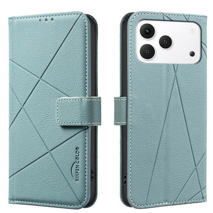 Geometric Pattern RFID Leather Phone Case, For Tecno Spark 50 5G, For Tecno Pova Curve 2 5G, For Tecno Spark 50 4G, For Tecno Camon 50 Pro 4G, For Tecno Camon 50 4G, For Tecno Spark Go 3, For Tecno Pova 7 Pro 5G, For Tecno Spark 40 Pro 4G              ...