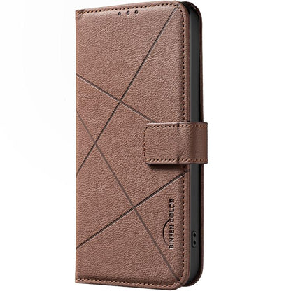 Geometric Pattern RFID Leather Phone Case, For Tecno Spark 50 5G, For Tecno Pova Curve 2 5G, For Tecno Spark 50 4G, For Tecno Camon 50 Pro 4G, For Tecno Camon 50 4G, For Tecno Spark Go 3, For Tecno Pova 7 Pro 5G, For Tecno Spark 40 Pro 4G              ...