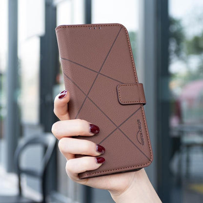 Geometric Pattern RFID Leather Phone Case, For Tecno Spark 50 5G, For Tecno Pova Curve 2 5G, For Tecno Spark 50 4G, For Tecno Camon 50 Pro 4G, For Tecno Camon 50 4G, For Tecno Spark Go 3, For Tecno Pova 7 Pro 5G, For Tecno Spark 40 Pro 4G              ...