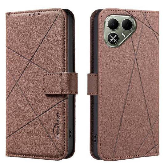 Geometric Pattern RFID Leather Phone Case, For Tecno Pova 8 5G, For Tecno Spark 50 5G, For Tecno Pova Curve 2 5G, For Tecno Spark 50 4G, For Tecno Camon 50 Pro 4G, For Tecno Camon 50 4G, For Tecno Spark Go 3, For Tecno Pova 7 Pro 5G