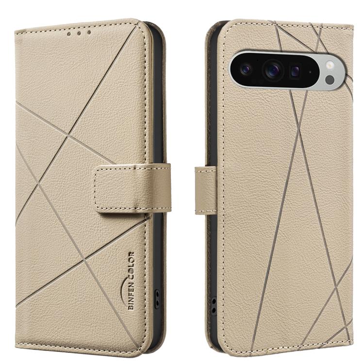 Geometric Pattern RFID Leather Phone Case, For Google Pixel 11 / 11 Pro, For Google Pixel 10a, For Google Pixel 9a, For Google Pixel 9 Pro XL, For Google Pixel 9 / 9 Pro, For Google Pixel 8a, For Google Pixel 8 Pro, For Google Pixel 8