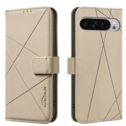 Geometric Pattern RFID Leather Phone Case, For Google Pixel 11 / 11 Pro, For Google Pixel 10a, For Google Pixel 9a, For Google Pixel 9 Pro XL, For Google Pixel 9 / 9 Pro, For Google Pixel 8a, For Google Pixel 8 Pro, For Google Pixel 8