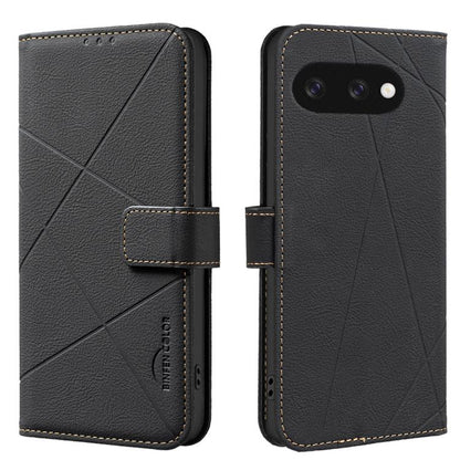Geometric Pattern RFID Leather Phone Case, For Google Pixel 11 / 11 Pro, For Google Pixel 10a, For Google Pixel 9a, For Google Pixel 9 Pro XL, For Google Pixel 9 / 9 Pro, For Google Pixel 8a, For Google Pixel 8 Pro, For Google Pixel 8