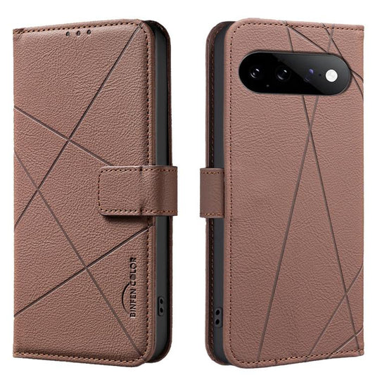 Geometric Pattern RFID Leather Phone Case, For Google Pixel 11 / 11 Pro, For Google Pixel 10a, For Google Pixel 9a, For Google Pixel 9 Pro XL, For Google Pixel 9 / 9 Pro, For Google Pixel 8a, For Google Pixel 8 Pro, For Google Pixel 8