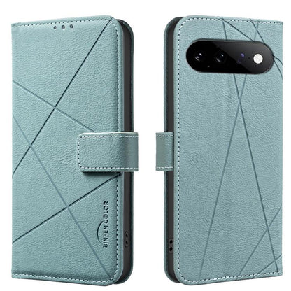 Geometric Pattern RFID Leather Phone Case, For Google Pixel 11 / 11 Pro, For Google Pixel 10a, For Google Pixel 9a, For Google Pixel 9 Pro XL, For Google Pixel 9 / 9 Pro, For Google Pixel 8a, For Google Pixel 8 Pro, For Google Pixel 8