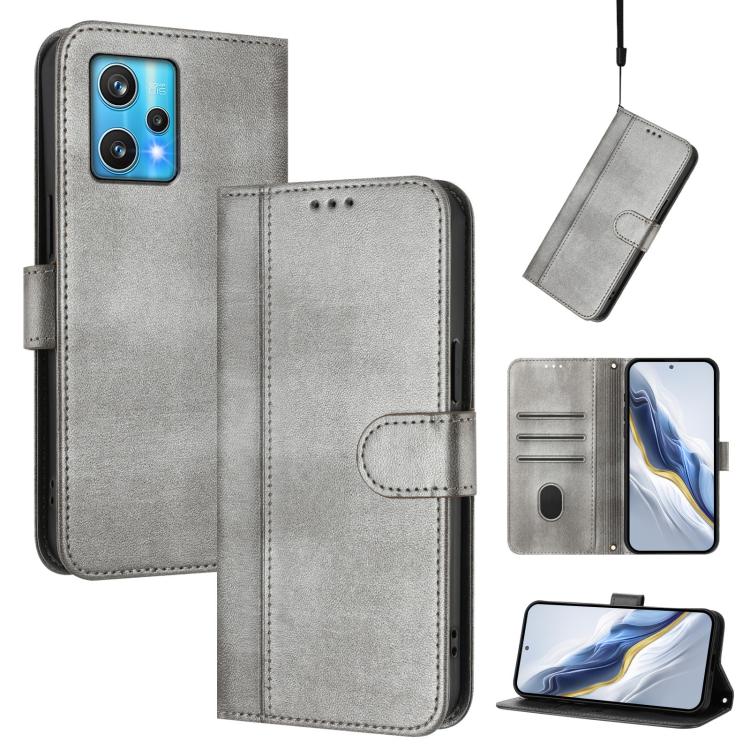 Line Splicing Buckle Retro Leather Phone Case, For Realme C30 4G / C30s / Narzo 50i Prime, For Realme GT Neo 3T, For Realme 9 Pro+ 5G / 9 4G Global, For Realme GT Neo 3, For Realme 9 Pro 5G Global / 9 5G EU Version, For Realme C20 / C11 2021 / C21     ...