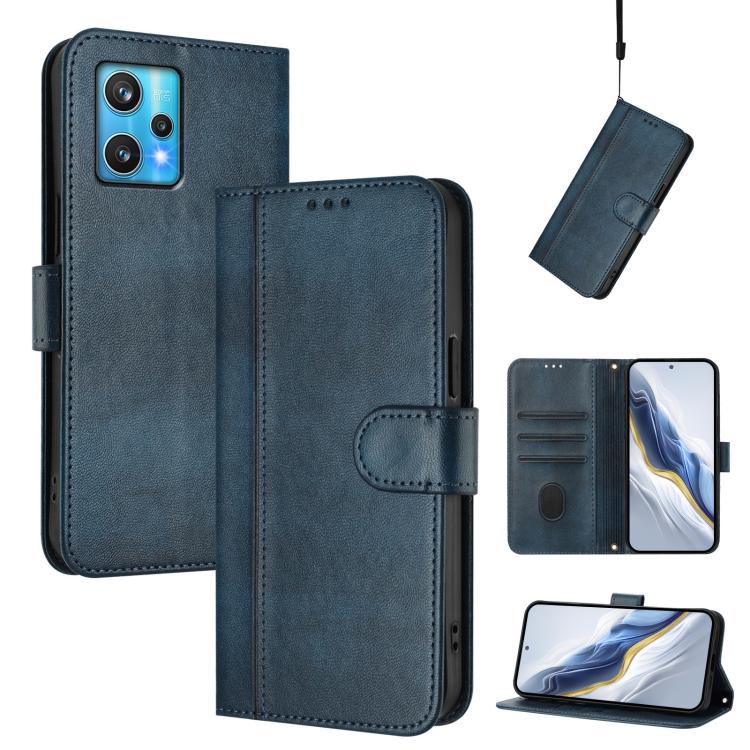 Line Splicing Buckle Retro Leather Phone Case, For Realme C30 4G / C30s / Narzo 50i Prime, For Realme GT Neo 3T, For Realme 9 Pro+ 5G / 9 4G Global, For Realme GT Neo 3, For Realme 9 Pro 5G Global / 9 5G EU Version, For Realme C20 / C11 2021 / C21     ...
