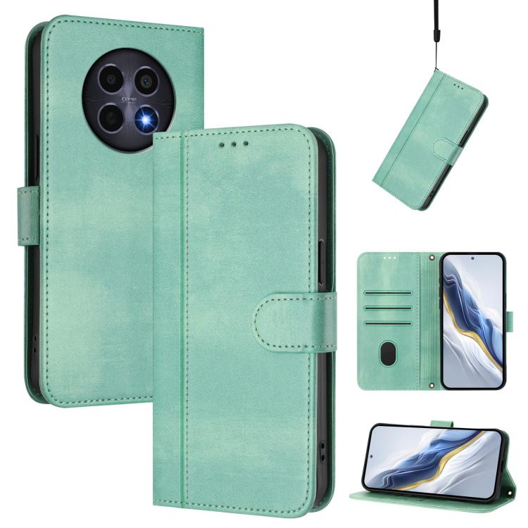 Line Splicing Buckle Retro Leather Phone Case, For Realme GT 7 Pro / GT7 Pro Racing, For Realme C63 5G Global, For Realme 12 5G / 12x 5G / C65 5G Global, For Realme 13 4G / 12 4G / P1 5G Global, For Realme C61 4G / C63 4G Global, For Realme 13+ 5G Glob...