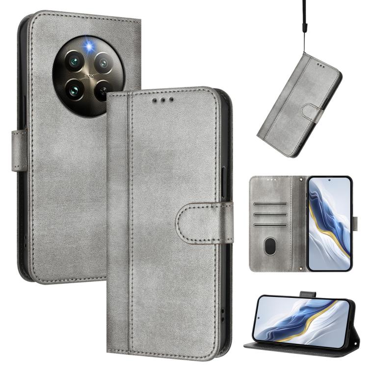 Line Splicing Buckle Retro Leather Phone Case, For Realme GT 7 Pro / GT7 Pro Racing, For Realme C63 5G Global, For Realme 12 5G / 12x 5G / C65 5G Global, For Realme 13 4G / 12 4G / P1 5G Global, For Realme C61 4G / C63 4G Global, For Realme 13+ 5G Glob...