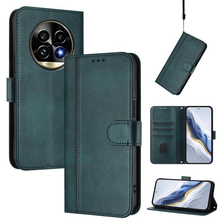 Line Splicing Buckle Retro Leather Phone Case, For Realme GT 7 Pro / GT7 Pro Racing, For Realme C63 5G Global, For Realme 12 5G / 12x 5G / C65 5G Global, For Realme 13 4G / 12 4G / P1 5G Global, For Realme C61 4G / C63 4G Global, For Realme 13+ 5G Glob...