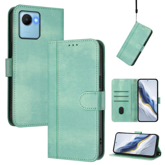 Line Splicing Buckle Retro Leather Phone Case, For Realme C30 4G / C30s / Narzo 50i Prime, For Realme GT Neo 3T, For Realme 9 Pro+ 5G / 9 4G Global, For Realme GT Neo 3, For Realme 9 Pro 5G Global / 9 5G EU Version, For Realme C20 / C11 2021 / C21